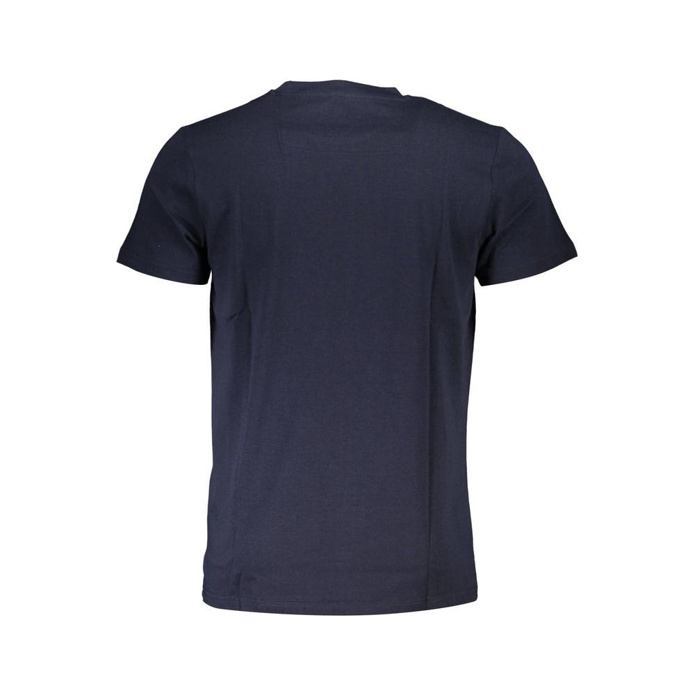 Cavalli Class Blue Cotton T-Shirt blue-cotton-t-shirt-69