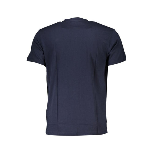 Cavalli Class Blue Cotton T-Shirt blue-cotton-t-shirt-77