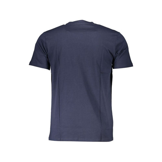 Cavalli Class Blue Cotton T-Shirt blue-cotton-t-shirt-78