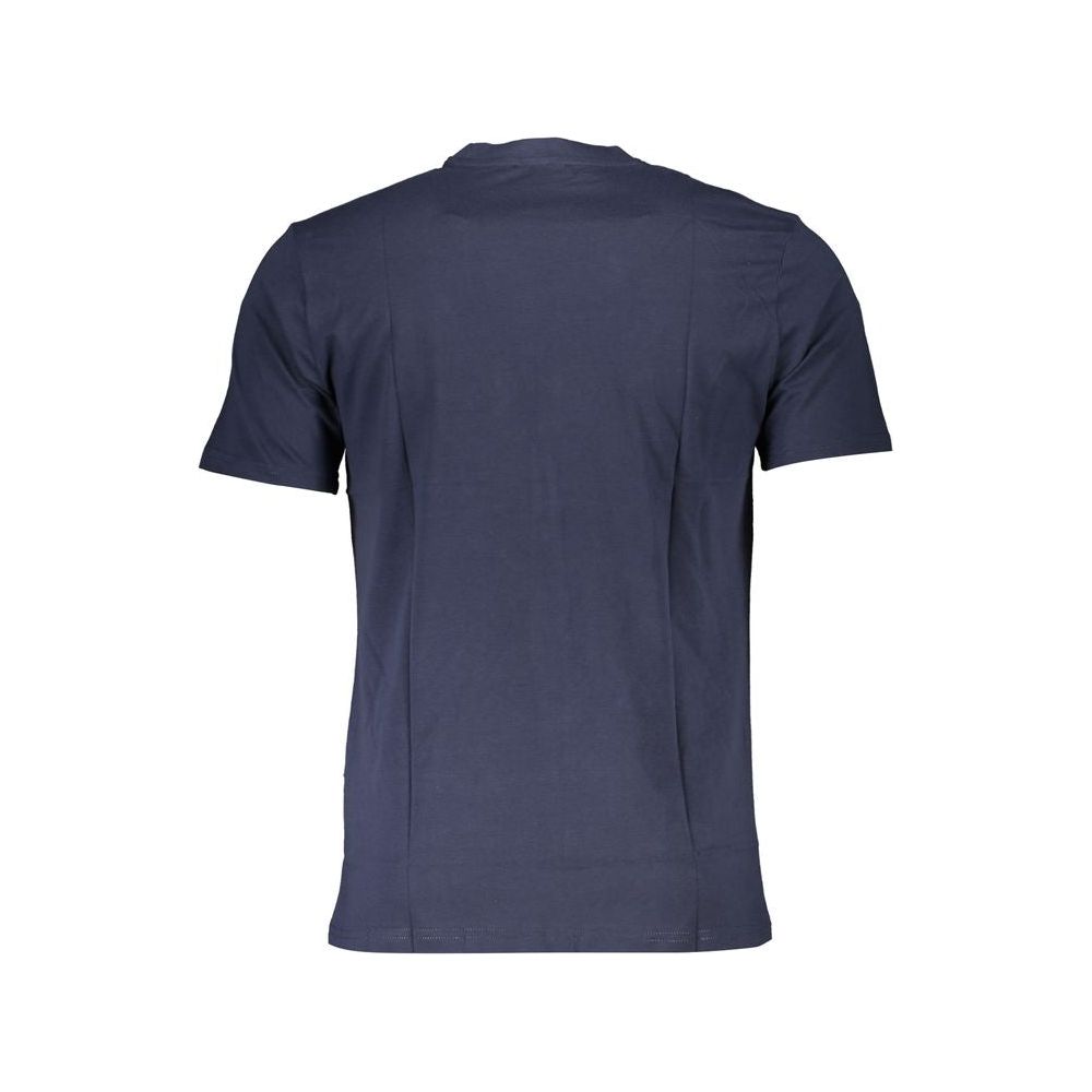 Cavalli Class Blue Cotton T-Shirt blue-cotton-t-shirt-79
