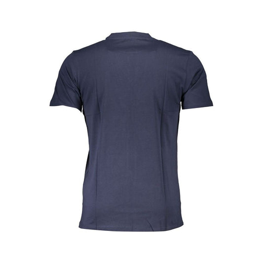 Cavalli Class Blue Cotton T-Shirt blue-cotton-t-shirt-81