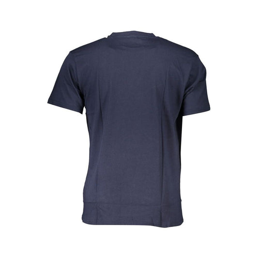Cavalli Class Blue Cotton T-Shirt blue-cotton-t-shirt-82