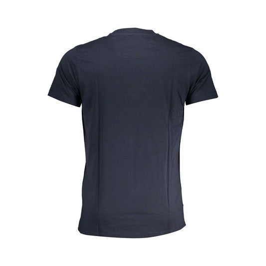 Cavalli Class Blue Cotton T-Shirt blue-cotton-t-shirt-136