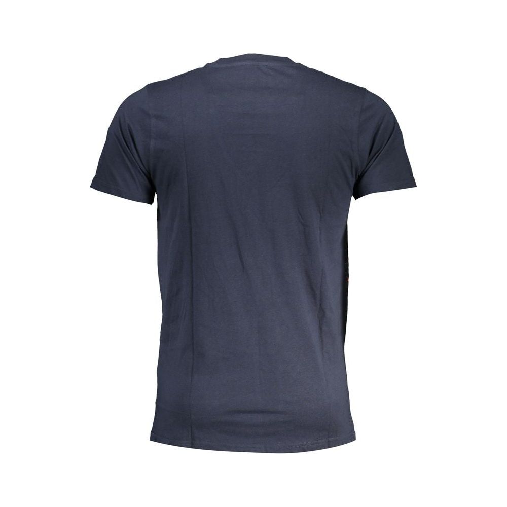 Cavalli Class Blue Cotton T-Shirt blue-cotton-t-shirt-138