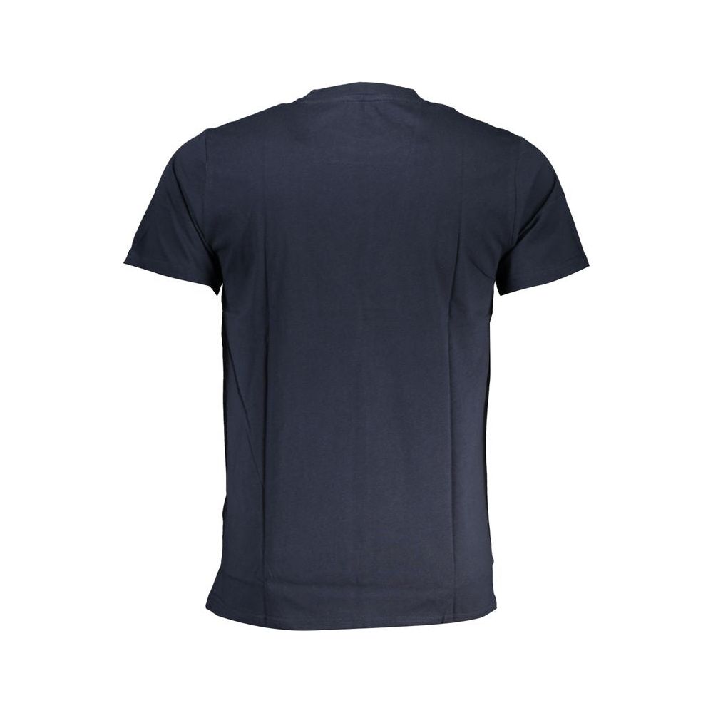 Cavalli Class Blue Cotton T-Shirt blue-cotton-t-shirt-139