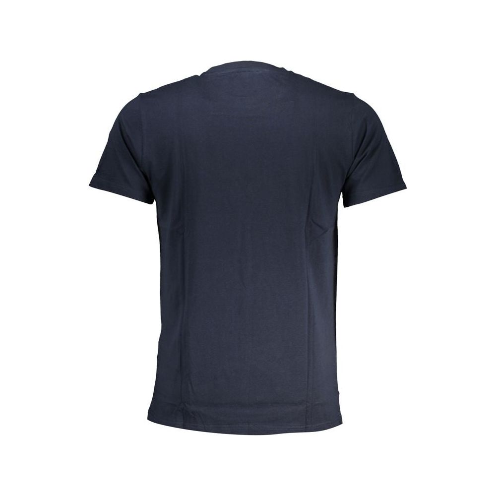 Cavalli Class Blue Cotton T-Shirt blue-cotton-t-shirt-141