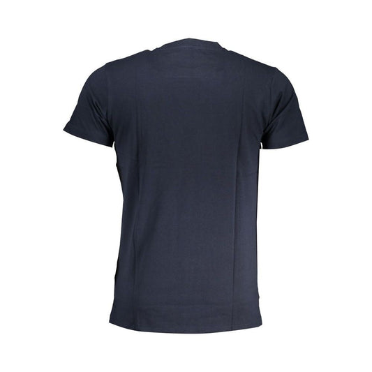 Cavalli Class Blue Cotton T-Shirt blue-cotton-t-shirt-145