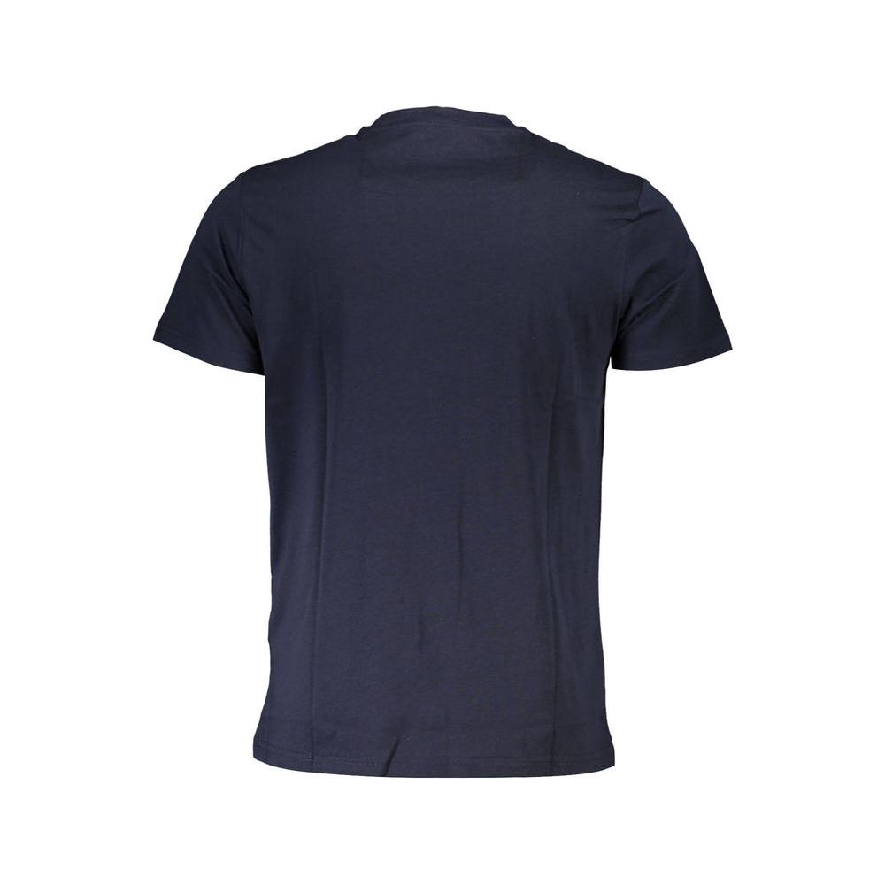 Cavalli Class Blue Cotton T-Shirt blue-cotton-t-shirt-73