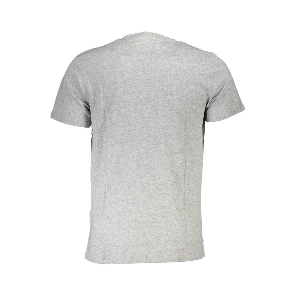 Cavalli Class Gray Cotton T-Shirt gray-cotton-t-shirt-12