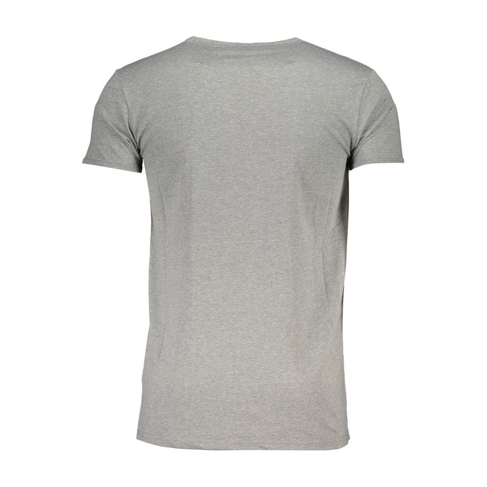 Cavalli Class Gray Cotton T-Shirt gray-cotton-t-shirt-29