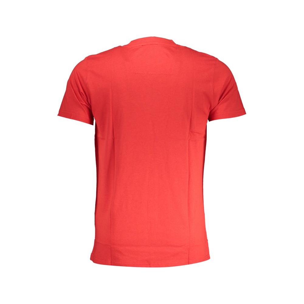 Cavalli Class Red Cotton T-Shirt red-cotton-t-shirt-52