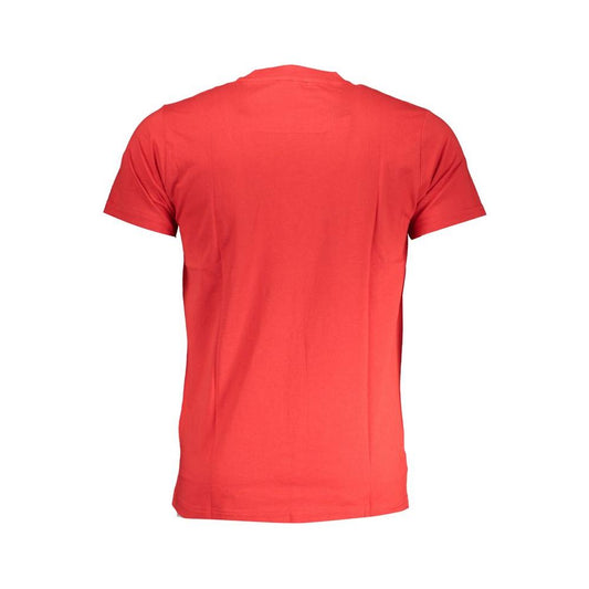 Cavalli Class Red Cotton T-Shirt red-cotton-t-shirt-54