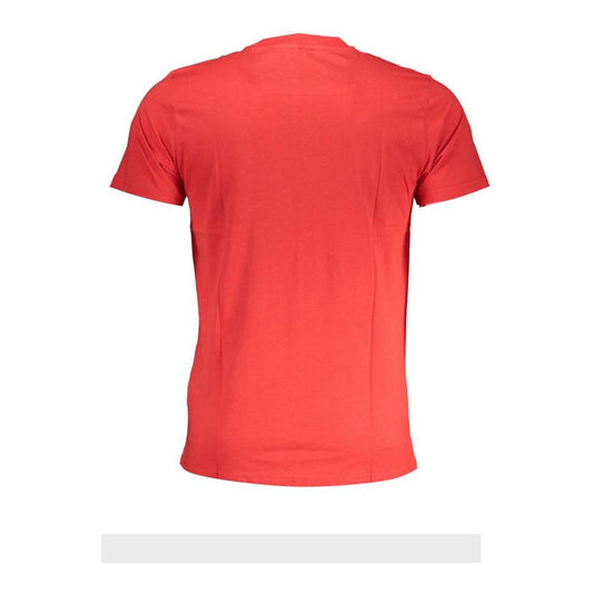 Cavalli Class Red Cotton T-Shirt red-cotton-t-shirt-58
