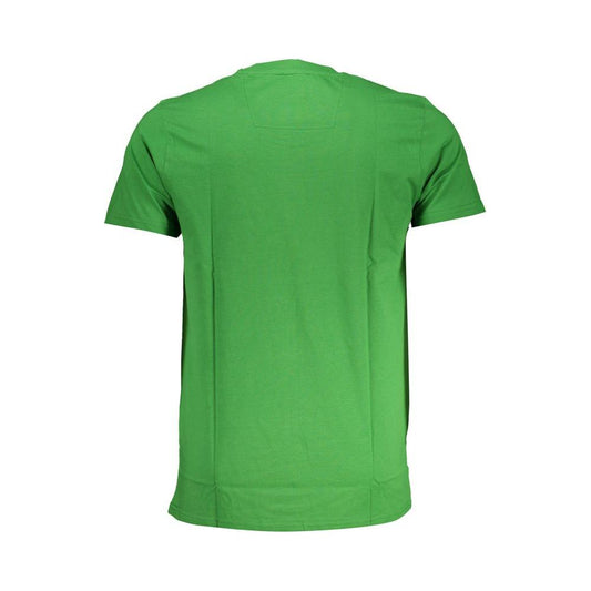 Cavalli Class Green Cotton T-Shirt green-cotton-t-shirt-69
