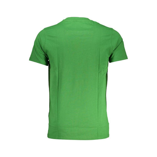 Cavalli Class Green Cotton T-Shirt green-cotton-t-shirt-71