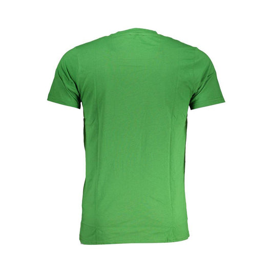 Cavalli Class Green Cotton T-Shirt green-cotton-t-shirt-83