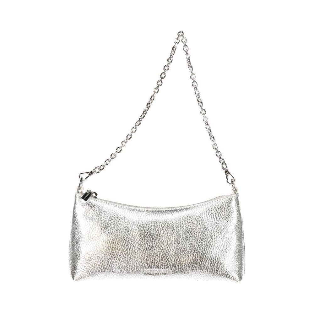 Coccinelle Silver Leather Handbag silver-leather-handbag