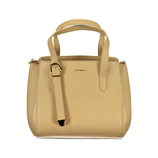 Coccinelle Beige Leather Handbag beige-leather-handbag-10