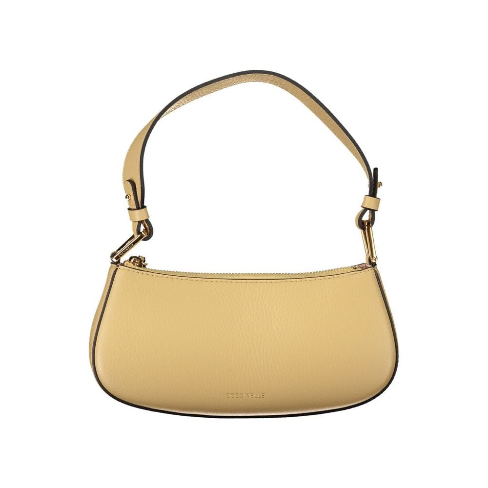 Coccinelle Beige Leather Handbag beige-leather-handbag-3