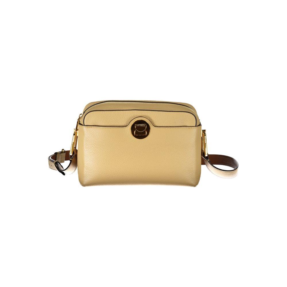 Coccinelle Beige Leather Handbag beige-leather-handbag-4