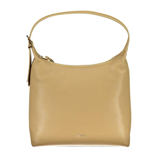 Coccinelle Beige Leather Handbag beige-leather-handbag-5