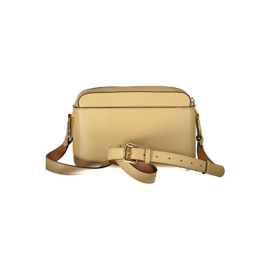Coccinelle Beige Leather Handbag beige-leather-handbag-4