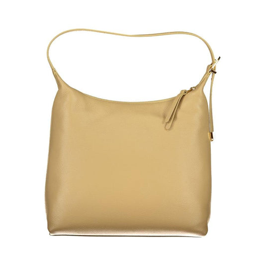 Coccinelle Beige Leather Handbag beige-leather-handbag-5