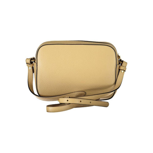 Coccinelle Beige Leather Handbag beige-leather-handbag-7