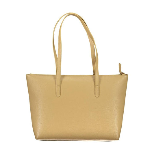 Coccinelle Beige Leather Handbag beige-leather-handbag-1
