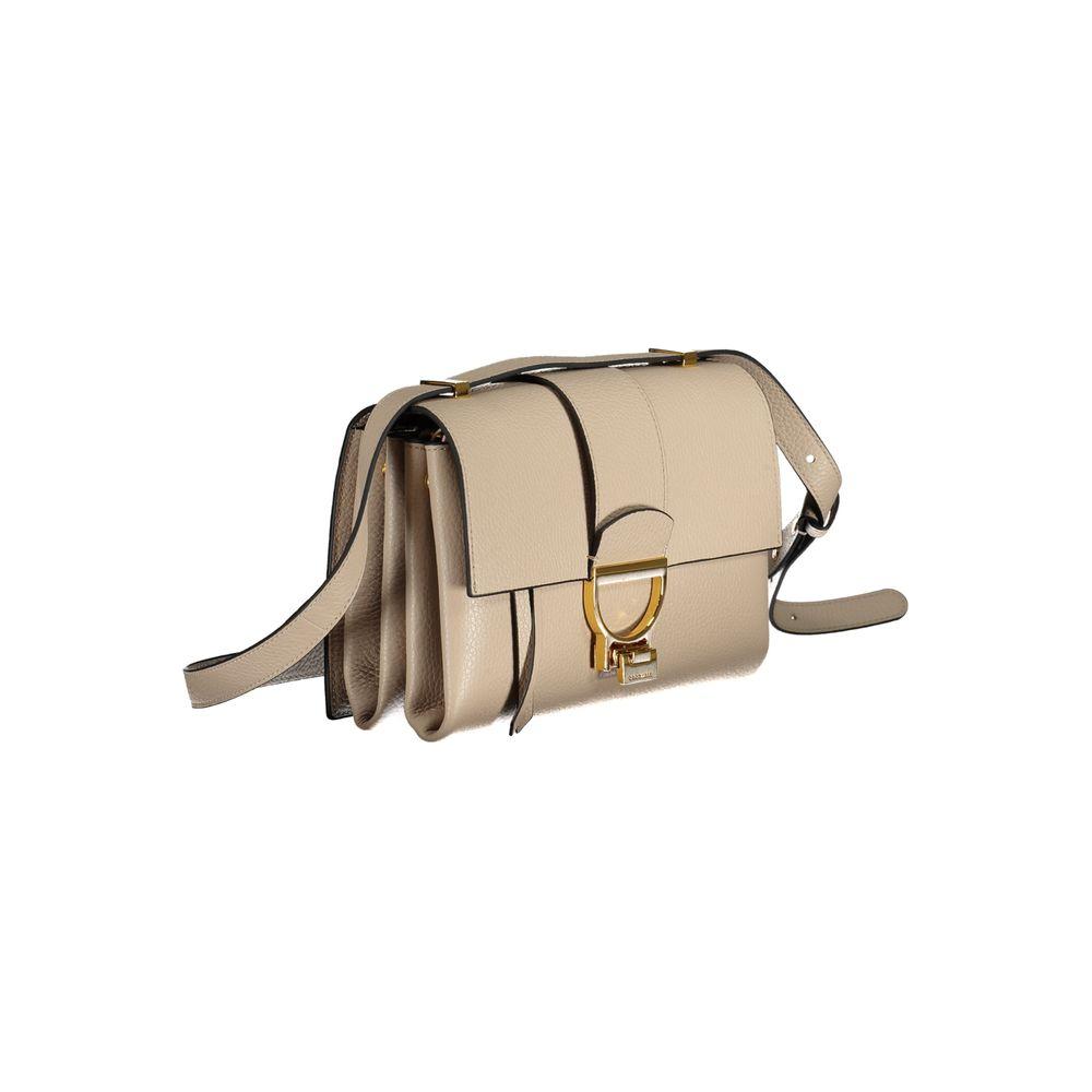 Coccinelle Beige Leather Handbag beige-leather-handbag-11