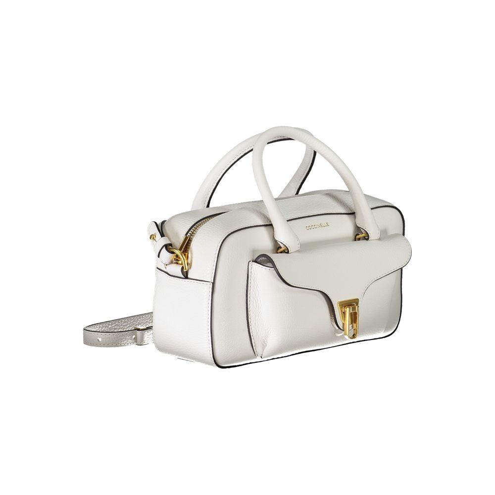 Coccinelle White Leather Handbag white-leather-handbag-1