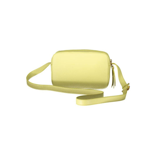 Coccinelle Yellow Leather Handbag yellow-leather-handbag