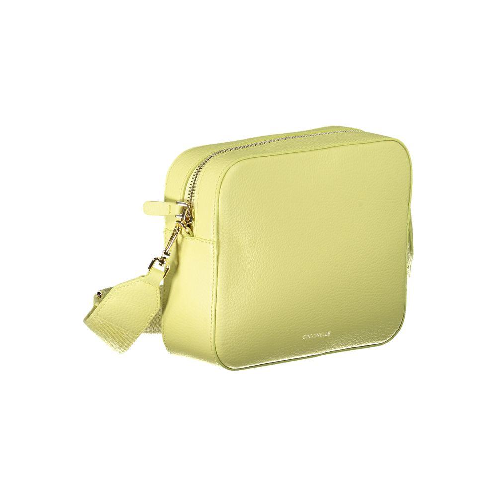 Coccinelle Yellow Leather Handbag yellow-leather-handbag-2