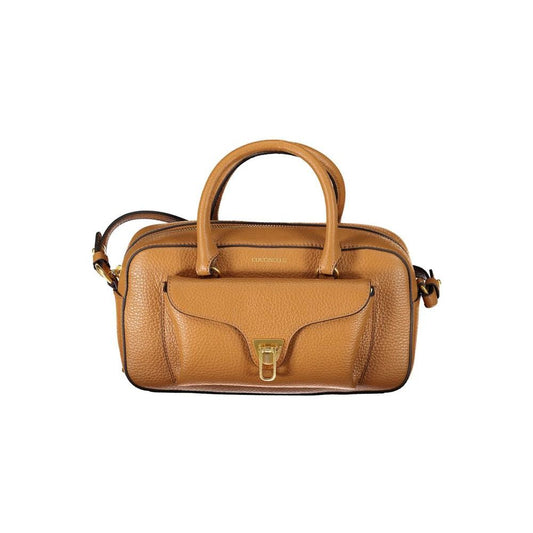 Coccinelle Brown Leather Handbag brown-leather-handbag-5