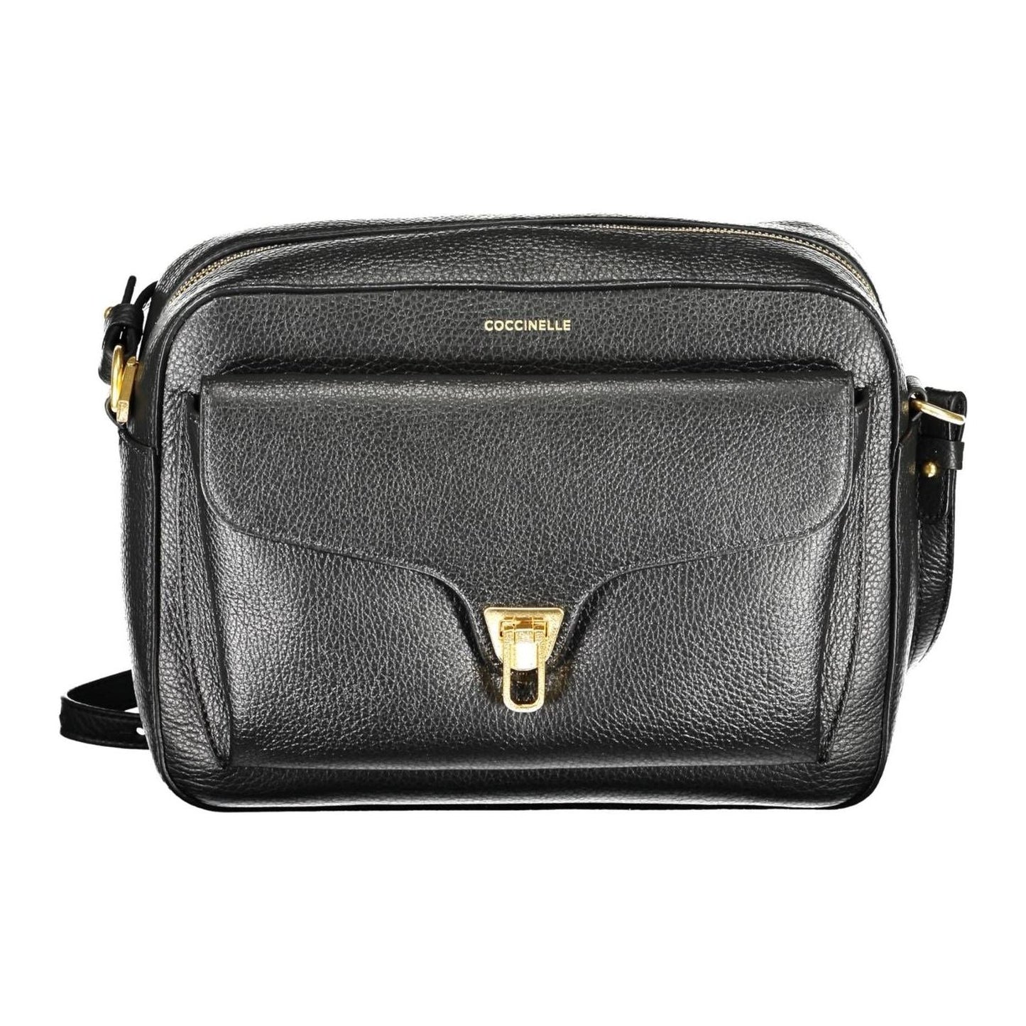 Coccinelle Elegant Black Leather Shoulder Bag elegant-black-leather-shoulder-bag-2