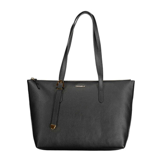 Coccinelle Black Leather Handbag black-leather-handbag-3
