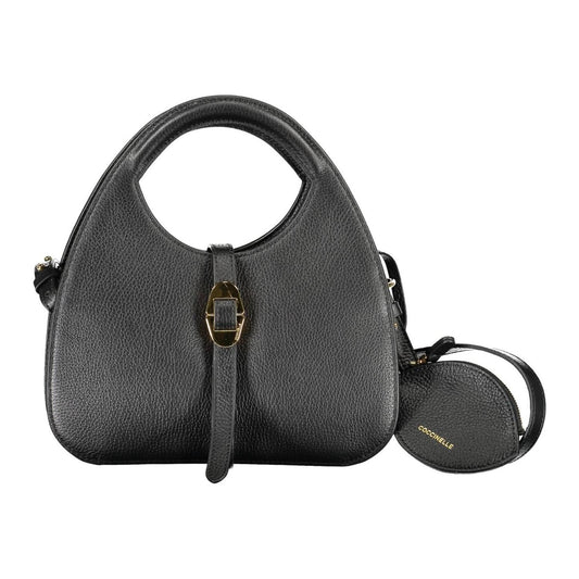 Elegant Duo-Compartment Leather Handbag