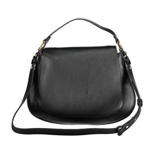 Coccinelle | Elegant Black Leather Handbag with Versatile Strap| McRichard Designer Brands   
