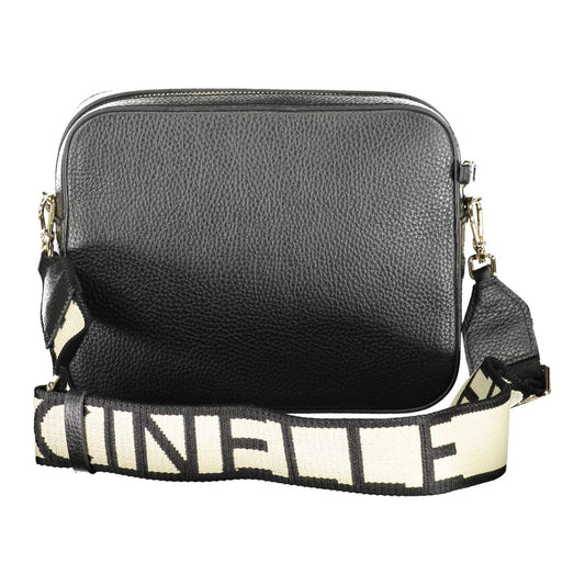 Coccinelle | Elegant Black Leather Shoulder Bag with Contrasting Details| McRichard Designer Brands   