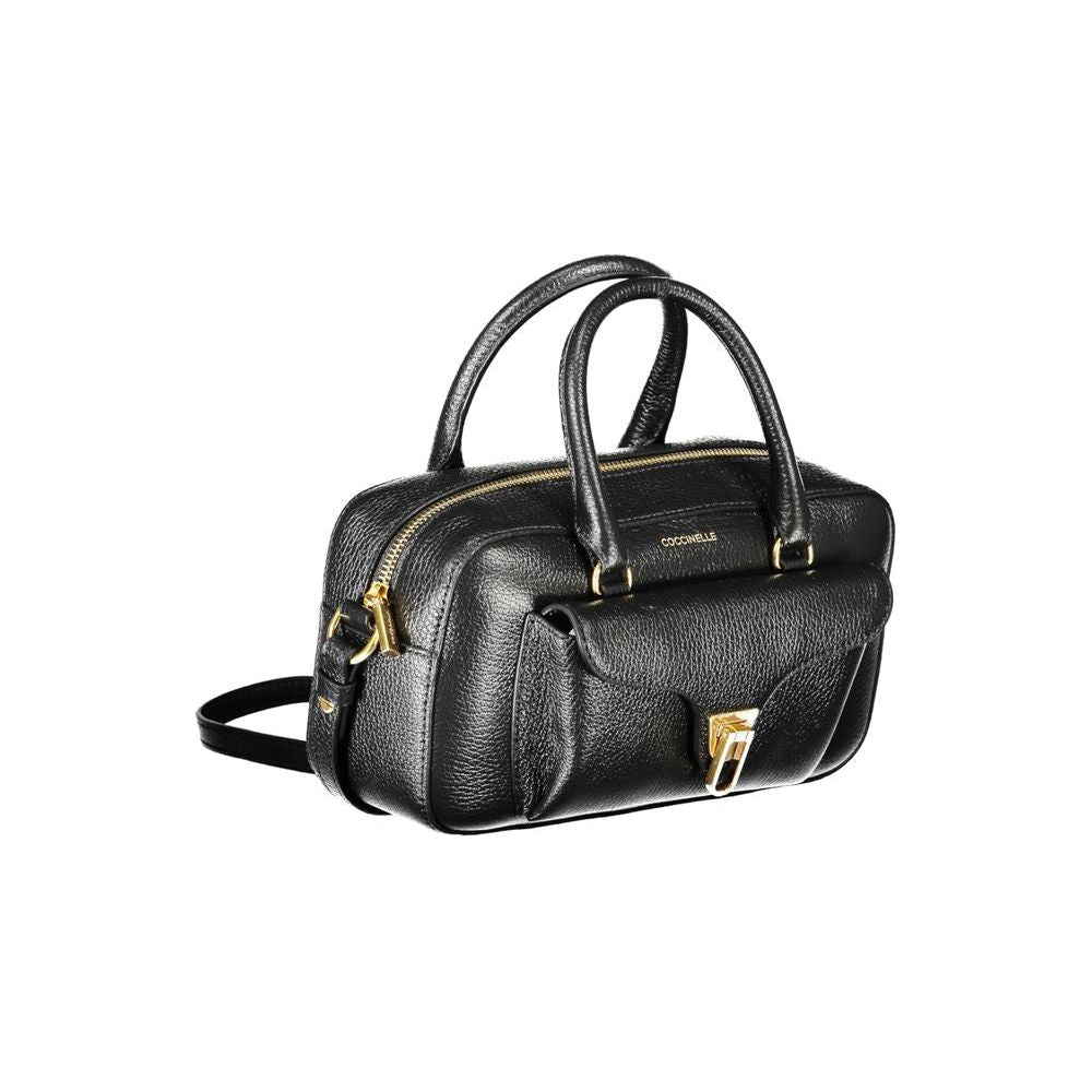Coccinelle Black Leather Handbag black-leather-handbag-16