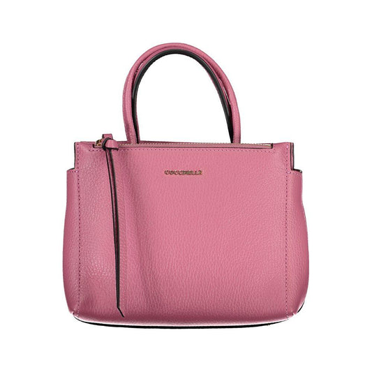 Coccinelle Pink Leather Handbag pink-leather-handbag-2