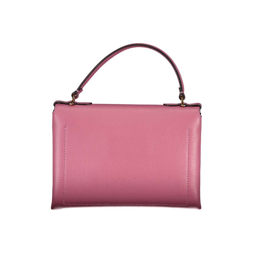 Coccinelle Pink Leather Handbag pink-leather-handbag-4