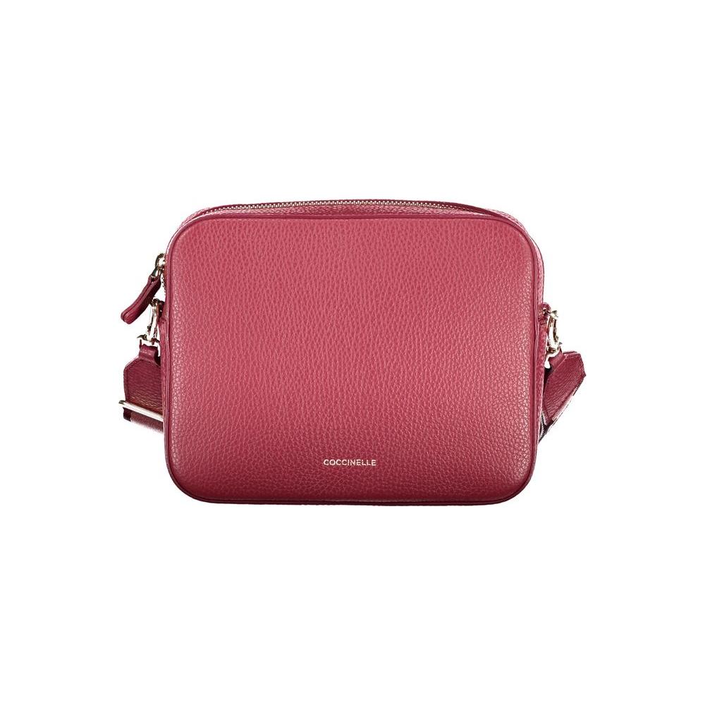 Coccinelle Red Leather Handbag red-leather-handbag-1