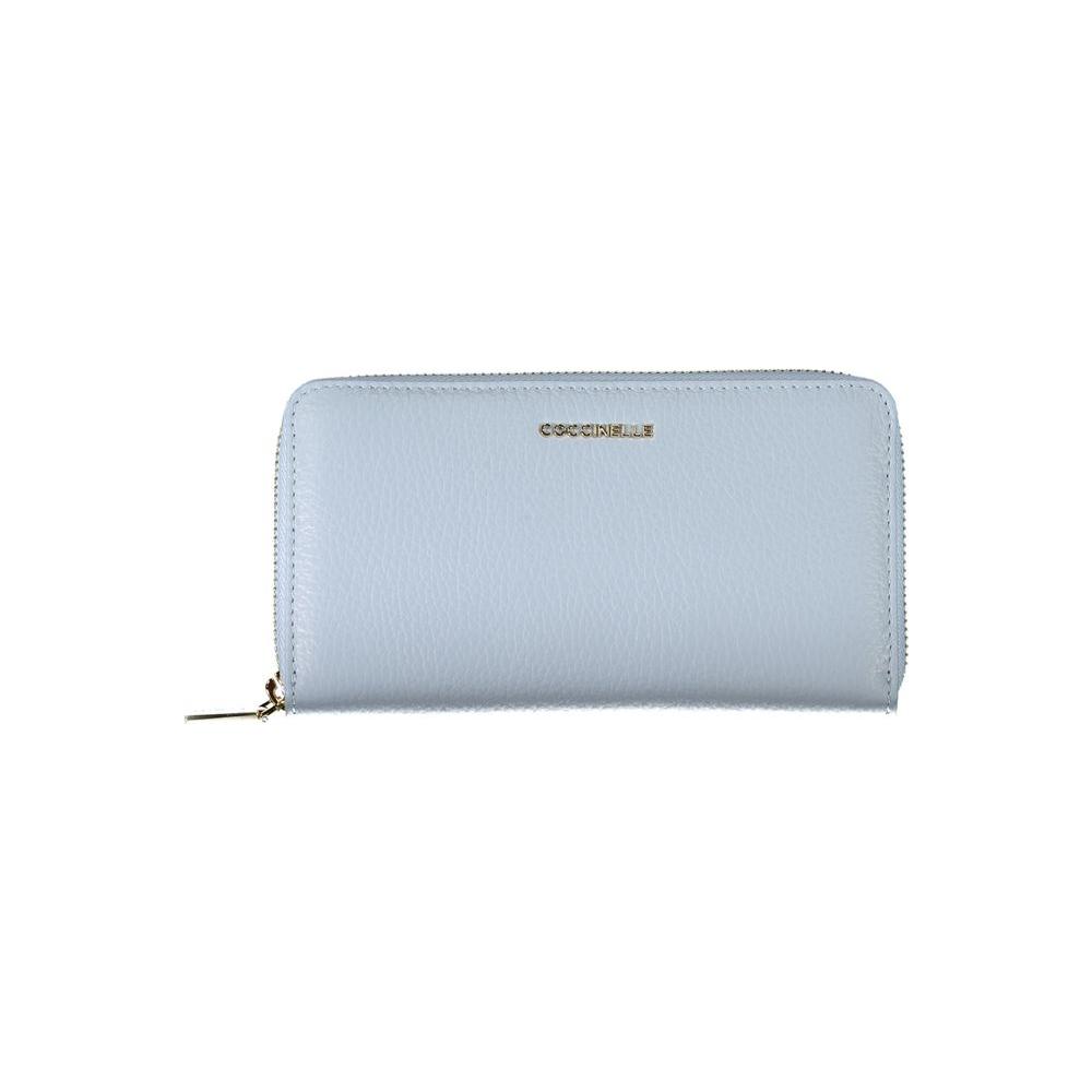 Light Blue Leather Wallet