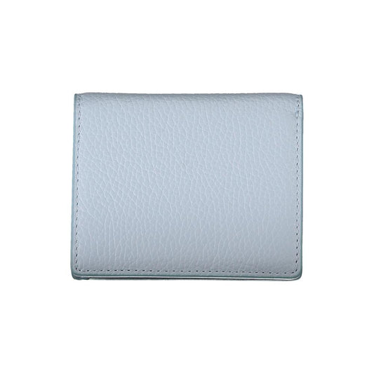 Light Blue Leather Wallet