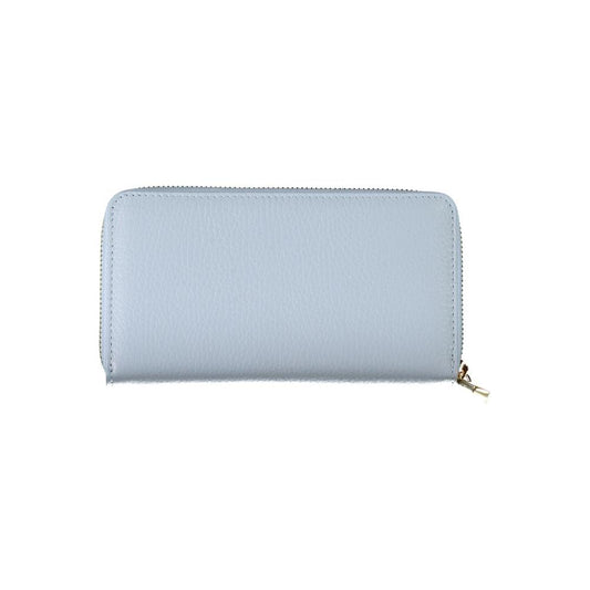 Light Blue Leather Wallet