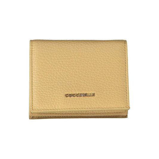 Coccinelle | Beige Leather Wallet| McRichard Designer Brands   