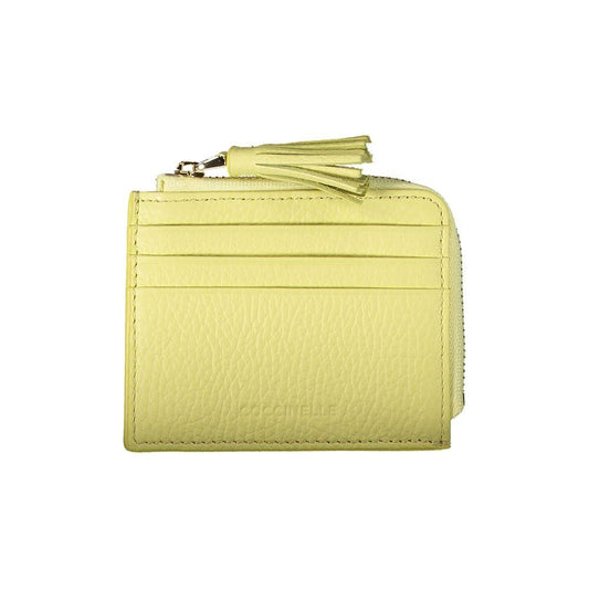 Coccinelle Yellow Leather Wallet yellow-leather-wallet-3