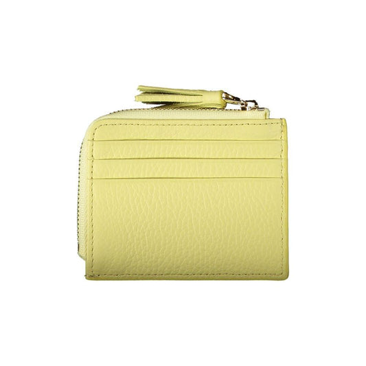 Coccinelle Yellow Leather Wallet yellow-leather-wallet-3