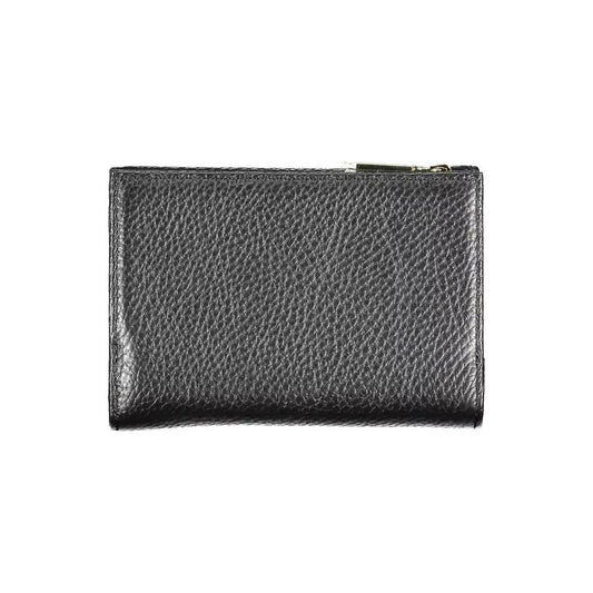 Coccinelle | Chic Black Leather Wallet with Multiple Compartments| McRichard Designer Brands   